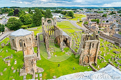 Elgin Cathedral, historic ruin in Elgin, Moray, north-east Scotland. Stock Photo